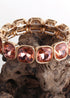 Boho Bracelet, RH Armbander Bracelet, Gold Crystal
